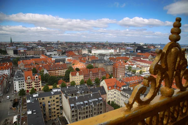 Panoramisch uitzicht op Kopenhagen, Denemarken — Stockfoto