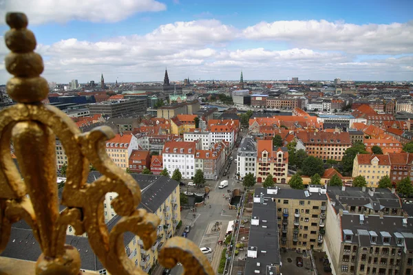 Panoramisch uitzicht op Kopenhagen, Denemarken — Stockfoto