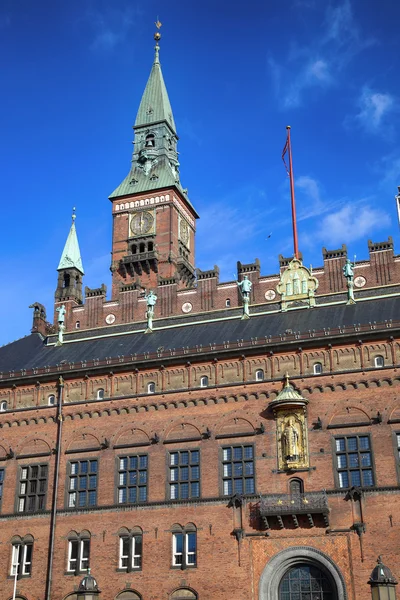 Radhus, Ayuntamiento de Copenhague en Copenhague Dinamarca — Foto de Stock