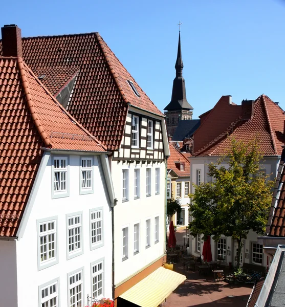 Панорамним виглядом Оснабрюк, Німеччина — стокове фото