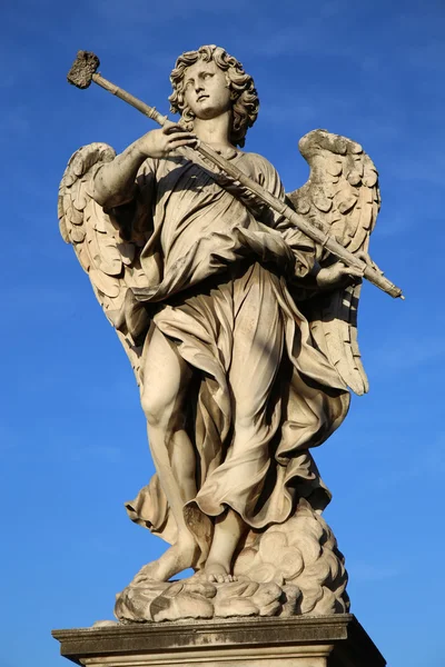 Statue potaverunt me aceto auf Brücke castel sant 'angelo, rom — Stockfoto