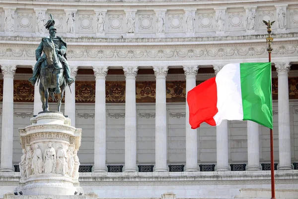 Monument van Victor Emenuel Ii, in Rome, Italië — Stockfoto