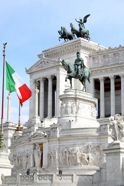 Vittorio emanuele in rome, Italië — Stockfoto