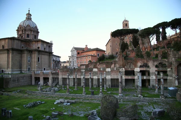 Ruínas do Fórum Romano em Roma, Itália — Fotografia de Stock