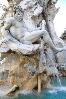 Roma, İtalya 'daki Piazza Navona