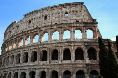 Roma, İtalya 'da Piazza del Popolo ve Flaminio Obelisk