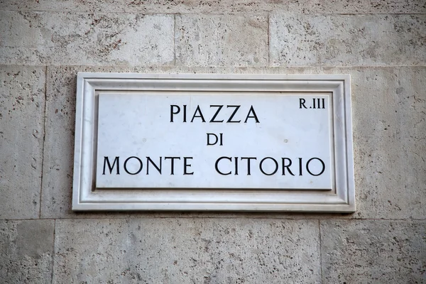 Piazza del Popolo och Flaminio Obelisk i Rom, Italien — Stockfoto