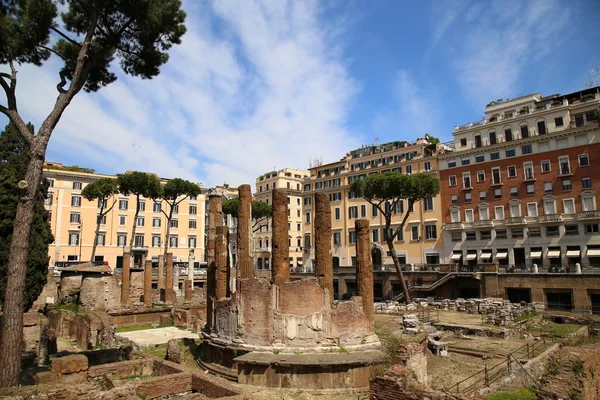 Fonte de Neptuno na Piazza del Popolo, Roma, Itália — Fotografia de Stock