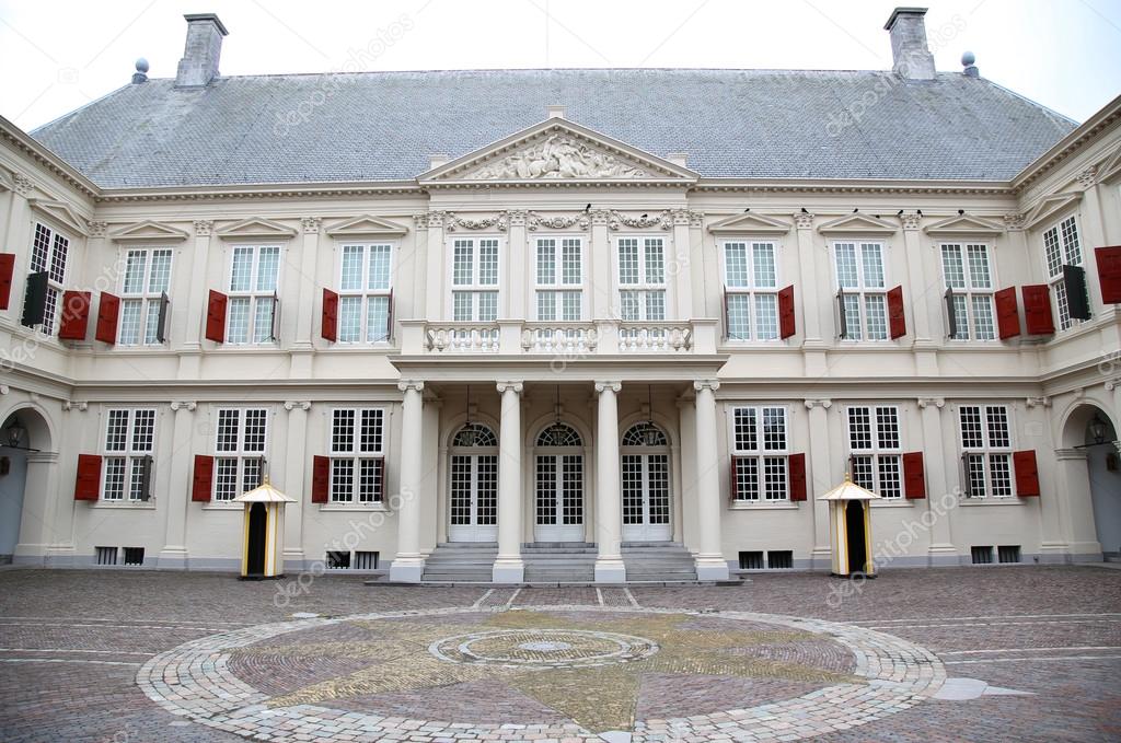 Noordeinde Palace in the center of The Hague, Netherlands