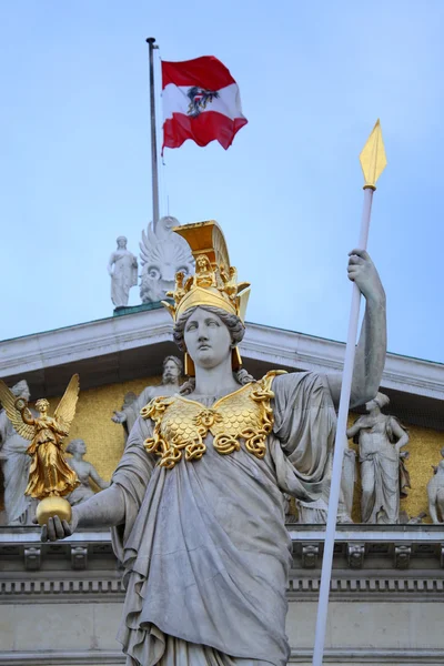 Rakouský parlament ve Vídni, Rakousko — Stock fotografie