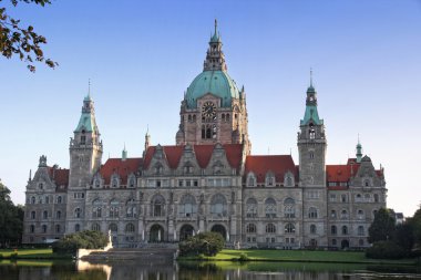New Town Hall Hannover Almanya'da (Rathaus) bina