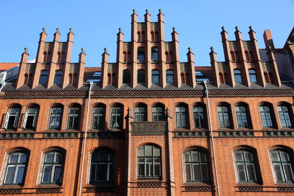 Buergerhaeuser jsem Hanns-Lilje-Platz v Hannoveru, Německo — Stock fotografie