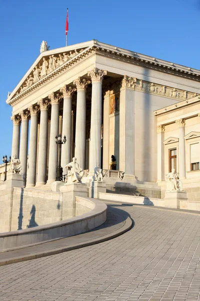 Rakouský parlament ve Vídni, Rakousko — Stock fotografie