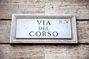 Via del Corso Roma, İtalya