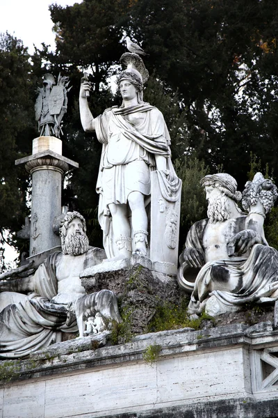 Fontána Dea di Roma Roma, Itálie — Stock fotografie