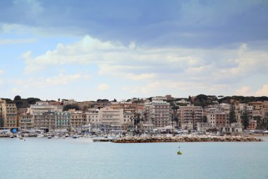 Panoramik Anzio ve Nettuno eski şehir, Italia