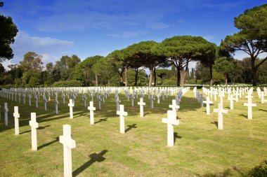 Nettuno - Nisan 06: Mezarlar, Amerikan Amerikan savaş mezarlığı