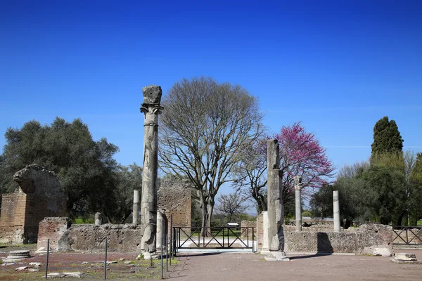 Ancient ruins of Villa Adriana ( The Hadrian's Villa ), Quadripo — 图库照片