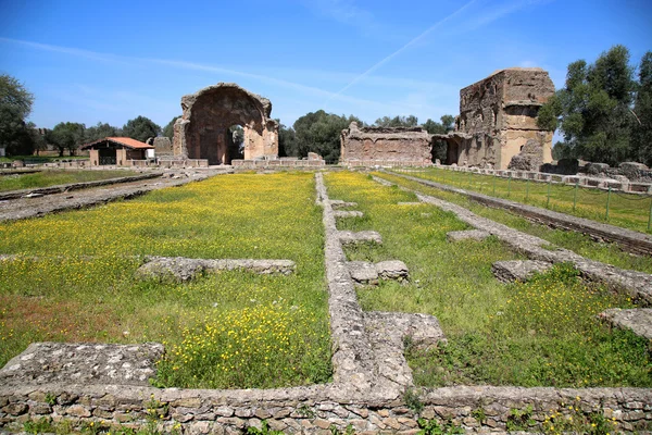 Ruínas antigas de Villa Adriana (A Villa do Adriano), Piazza d — Fotografia de Stock