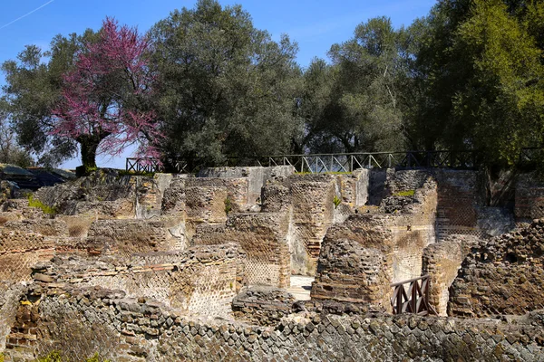 Ruinerna av Villa Adriana (den Hadrianus Villa), sjukhus — Stockfoto