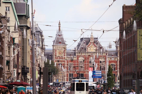 AMSTERDAM, PAESI BASSI - 19 AGOSTO 2015: Vista su Amsterdam — Foto Stock