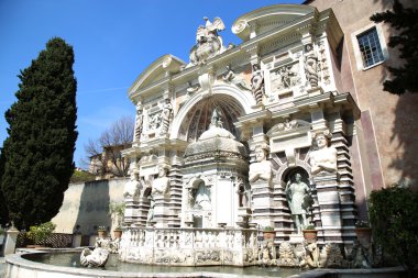Fontana dell'Organo, Villa d'Este çeşme ve Tivoli bahçede 