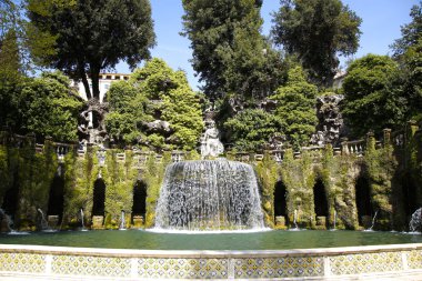 Fontana dell'Ovato, Villa d'Este çeşme ve Tivoli n bahçede