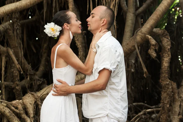 Liefde verhaal in de jungle — Stockfoto