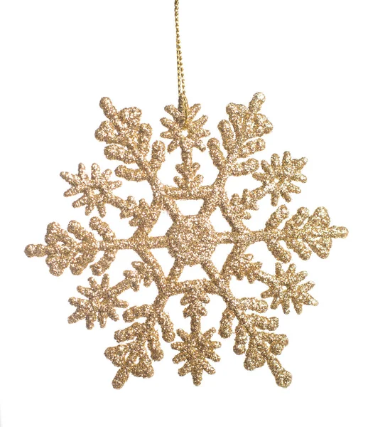 Christmas Snowflake White Backgeound — Stock Photo, Image