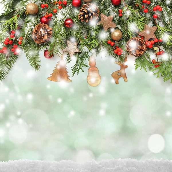 Winter of christmas achtergrond — Stockfoto