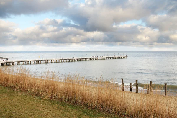 View on pier in Orlowo, Poland — Stock Photo, Image