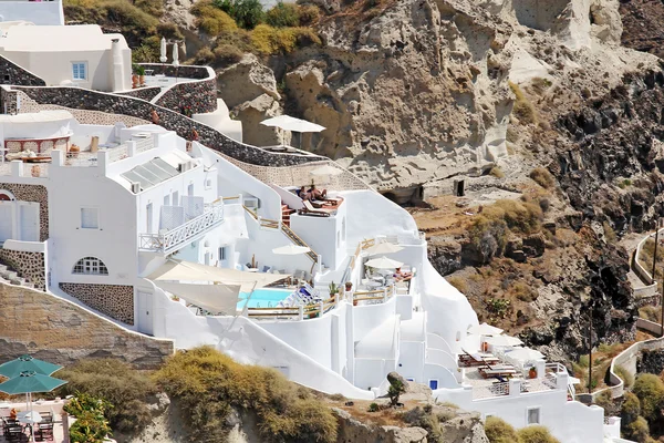 Santorini - arquitectura tradicional — Foto de Stock