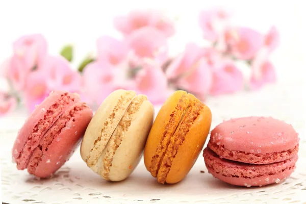 Macarons biscuit parisien traditionnel — Photo