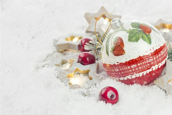 Christmas bauble and decoration — Stock Photo, Image