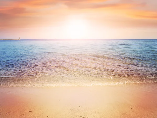 Ηλιοβασίλεμα και παραλία — Φωτογραφία Αρχείου