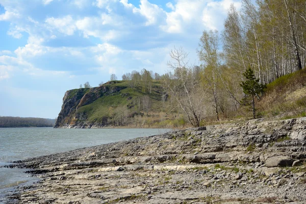 The view of the river Tom — Stock Photo, Image