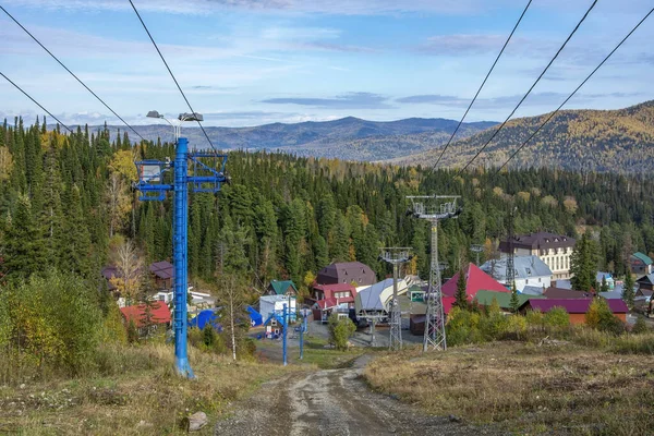 Remonte Estación Esquí Sheregesh Gornaya Shoria Región Kemerovo Kuzbass —  Fotos de Stock