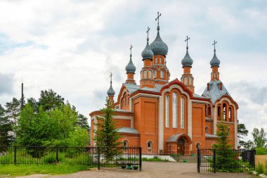 Sarov 'un Seraphim Kilisesi Rudnichny köyünde, Kemerovo bölgesi-Kuzbass