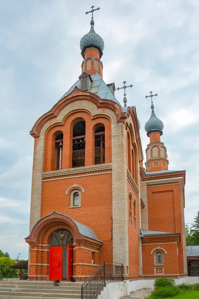 Chiesa Serafini Sarov Nel Villaggio Rudnichny Regione Kemerovo Kuzbass — Foto Stock