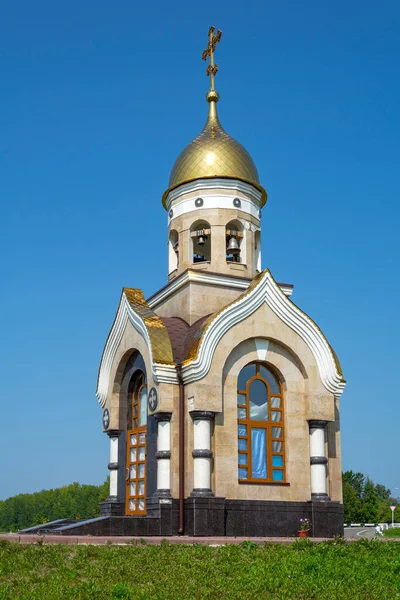 Orthodoxe Kapelle Des Heiligen Basilisk Von Sibirien Der Nähe Der — Stockfoto