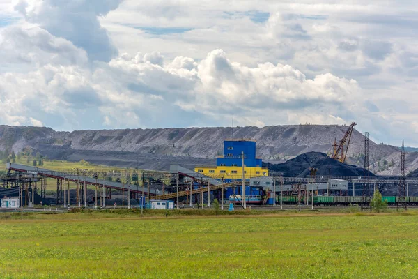 Coal Loading Coal Mine Kemerovo Region Kuzbass — Stock Photo, Image