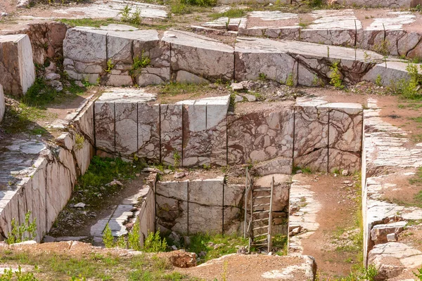 Abandoned Marble Quarry Village Artyshta Kemerovo Region Kuzbass — Stock Photo, Image