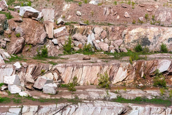 Carrière Marbre Abandonnée Près Village Artyshta Région Kemerovo Kuzbass — Photo