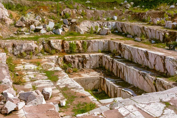 Abandoned Marble Quarry Village Artyshta Kemerovo Region Kuzbass — Stock Photo, Image