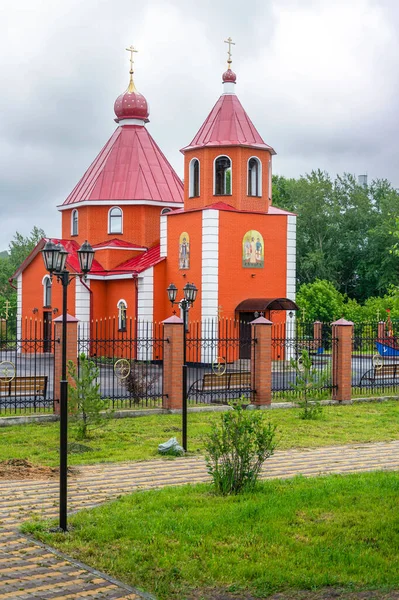 Gurjevsk Den Ortodoxa Kyrkan Gurien Samon Och Aviva Stadens Skyddshelgon — Stockfoto
