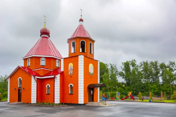 Guryevsk Iglesia Ortodoxa Guria Samon Aviva Los Santos Patronos Ciudad — Foto de Stock