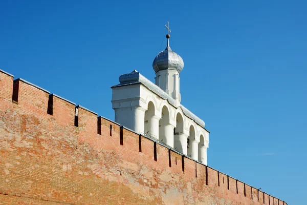 Novgorod il Grande, il campanile della Cattedrale di Santa Sofia — Foto Stock