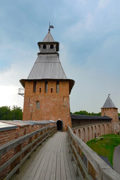 Veliky novgorod, der Kampfzug der Zitadelle — Stockfoto