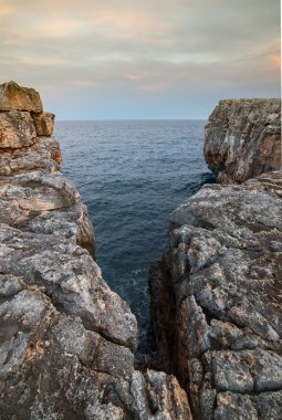 Rock deniz kıyı şeridi