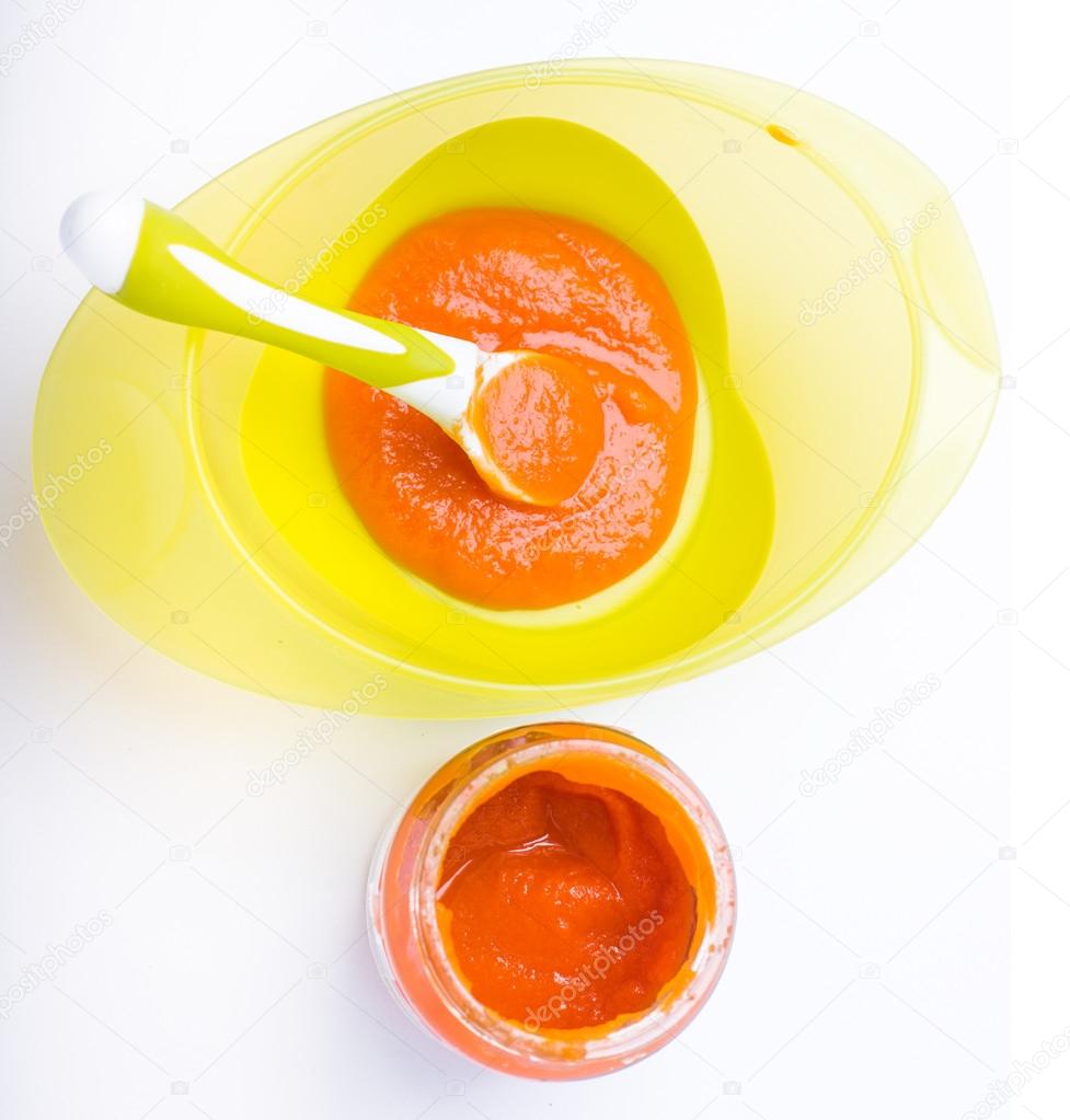 Carrot puree for baby
